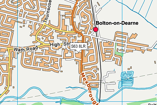 S63 8LR map - OS VectorMap District (Ordnance Survey)