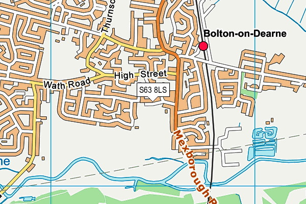 S63 8LS map - OS VectorMap District (Ordnance Survey)