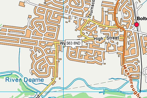 S63 8ND map - OS VectorMap District (Ordnance Survey)