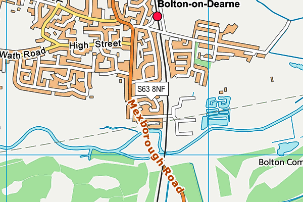 S63 8NF map - OS VectorMap District (Ordnance Survey)