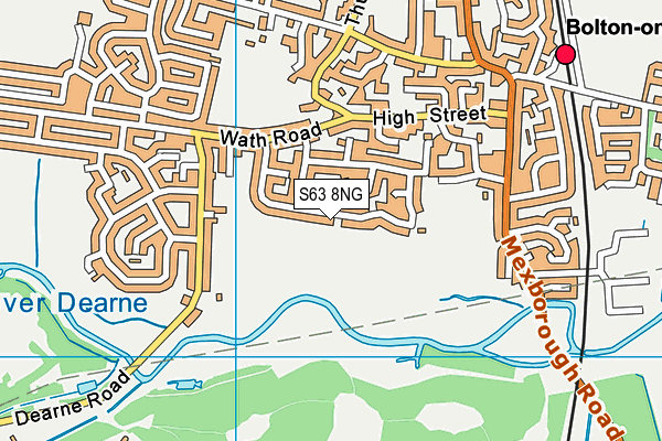 S63 8NG map - OS VectorMap District (Ordnance Survey)