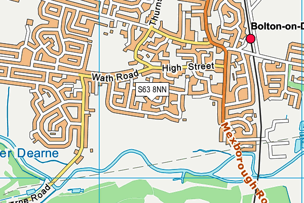 S63 8NN map - OS VectorMap District (Ordnance Survey)