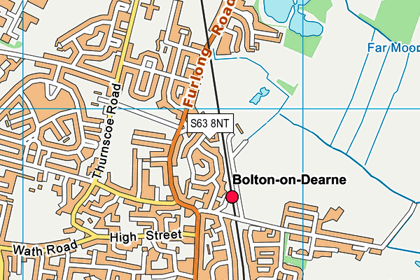 S63 8NT map - OS VectorMap District (Ordnance Survey)