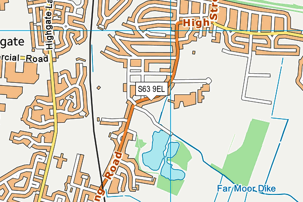 S63 9EL map - OS VectorMap District (Ordnance Survey)