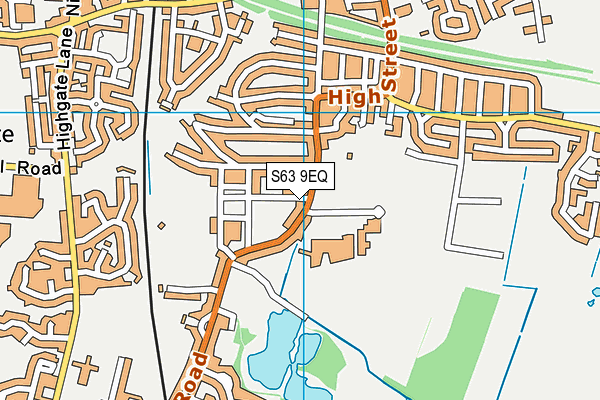 S63 9EQ map - OS VectorMap District (Ordnance Survey)
