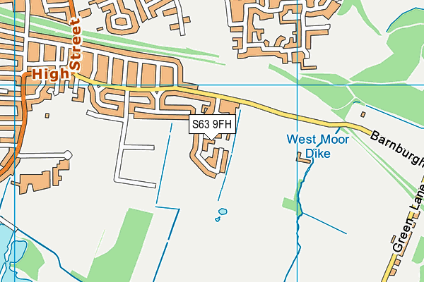 S63 9FH map - OS VectorMap District (Ordnance Survey)