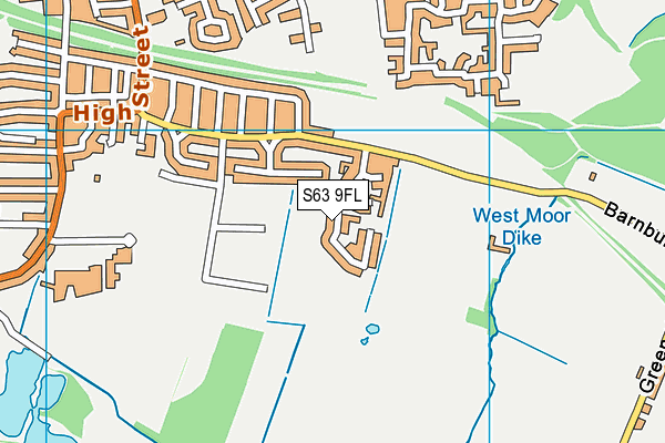S63 9FL map - OS VectorMap District (Ordnance Survey)