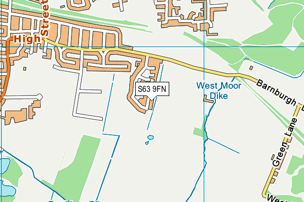 S63 9FN map - OS VectorMap District (Ordnance Survey)