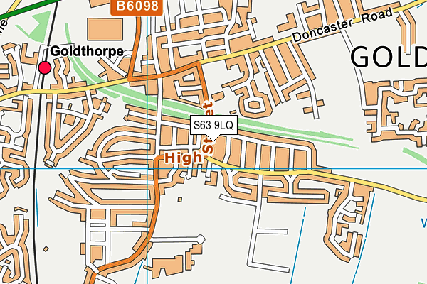 S63 9LQ map - OS VectorMap District (Ordnance Survey)