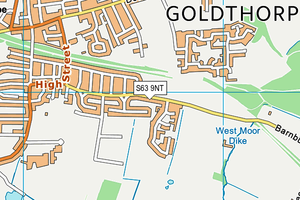 S63 9NT map - OS VectorMap District (Ordnance Survey)