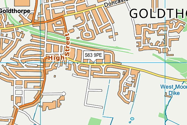S63 9PE map - OS VectorMap District (Ordnance Survey)