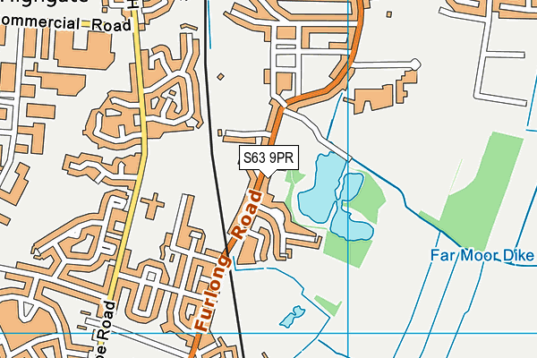 S63 9PR map - OS VectorMap District (Ordnance Survey)