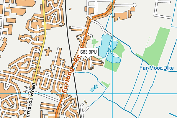 S63 9PU map - OS VectorMap District (Ordnance Survey)