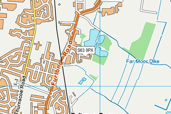 Brickyard Ponds map (S63 9PX) - OS VectorMap District (Ordnance Survey)