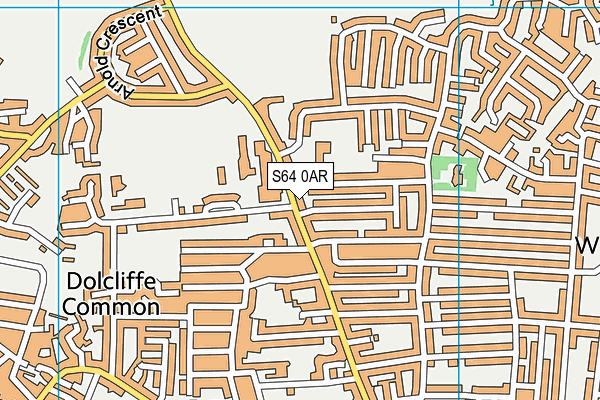 S64 0AR map - OS VectorMap District (Ordnance Survey)