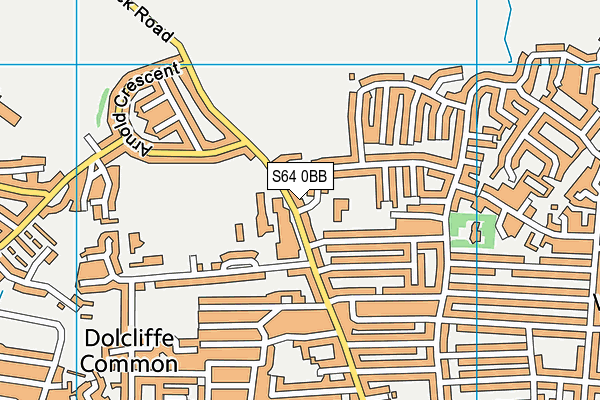 S64 0BB map - OS VectorMap District (Ordnance Survey)