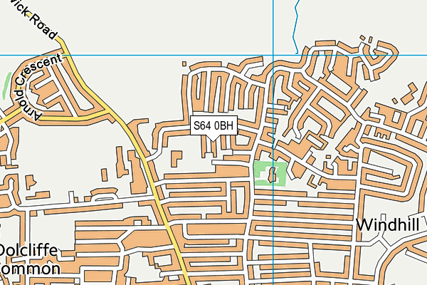 S64 0BH map - OS VectorMap District (Ordnance Survey)