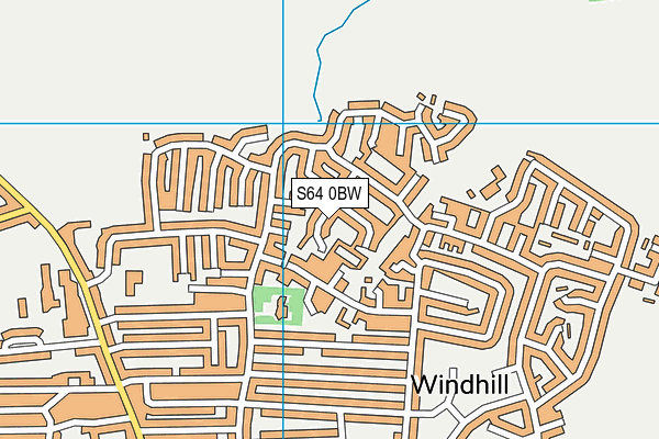 S64 0BW map - OS VectorMap District (Ordnance Survey)