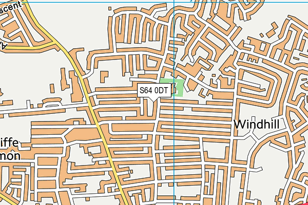 S64 0DT map - OS VectorMap District (Ordnance Survey)