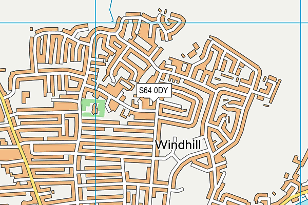 S64 0DY map - OS VectorMap District (Ordnance Survey)