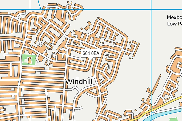 S64 0EA map - OS VectorMap District (Ordnance Survey)