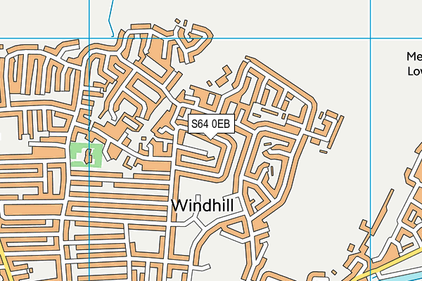S64 0EB map - OS VectorMap District (Ordnance Survey)