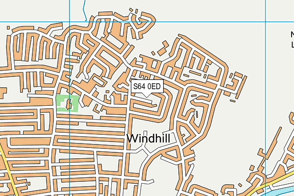 S64 0ED map - OS VectorMap District (Ordnance Survey)