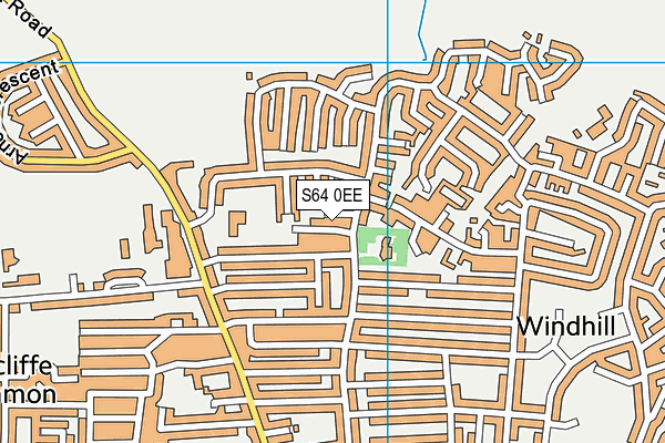 S64 0EE map - OS VectorMap District (Ordnance Survey)