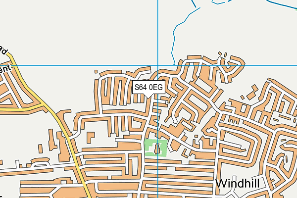 S64 0EG map - OS VectorMap District (Ordnance Survey)