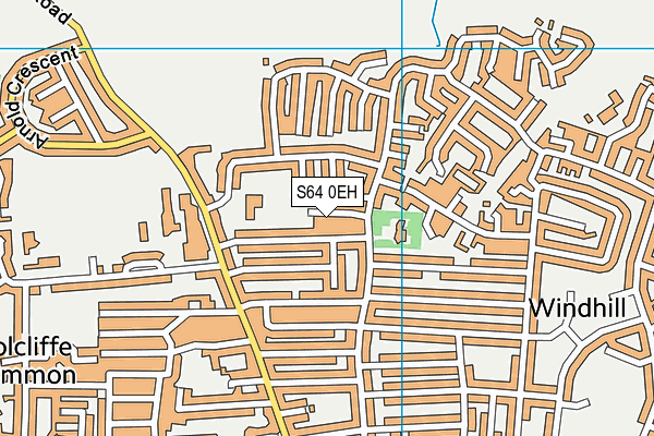 S64 0EH map - OS VectorMap District (Ordnance Survey)