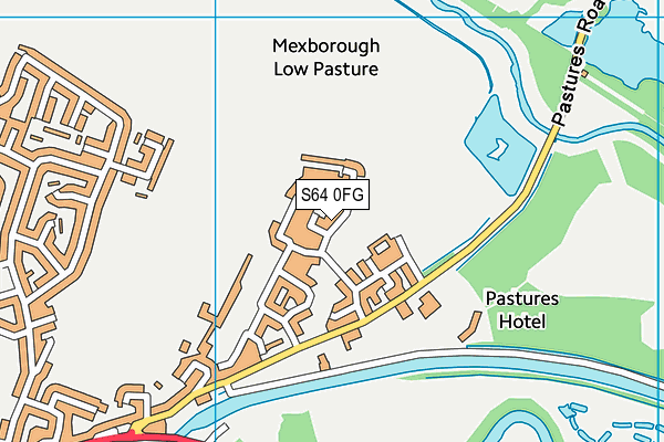 S64 0FG map - OS VectorMap District (Ordnance Survey)