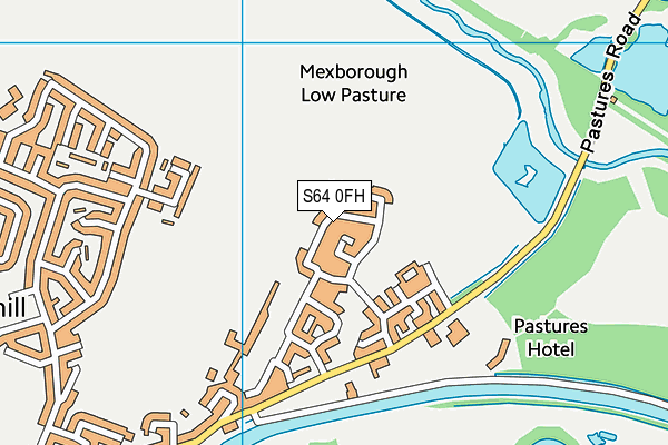 S64 0FH map - OS VectorMap District (Ordnance Survey)