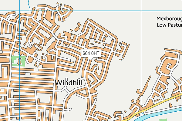 S64 0HT map - OS VectorMap District (Ordnance Survey)