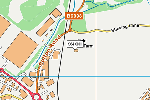 S64 0NH map - OS VectorMap District (Ordnance Survey)