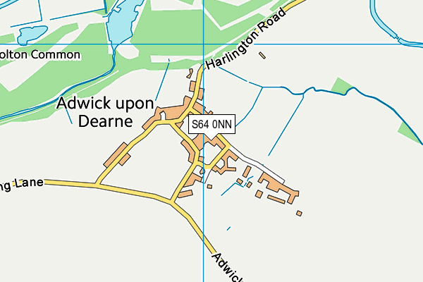 S64 0NN map - OS VectorMap District (Ordnance Survey)