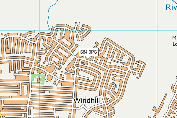 S64 0PG map - OS VectorMap District (Ordnance Survey)