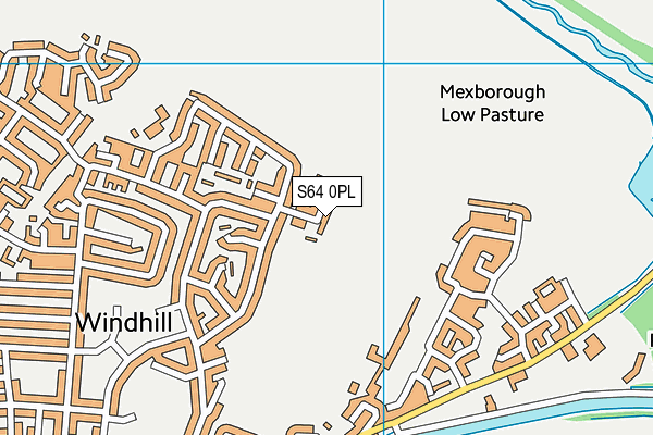 S64 0PL map - OS VectorMap District (Ordnance Survey)