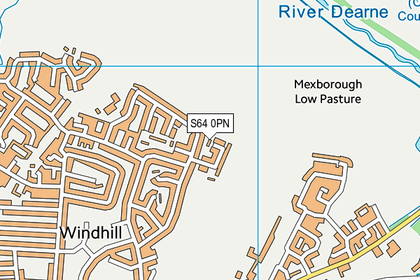 S64 0PN map - OS VectorMap District (Ordnance Survey)