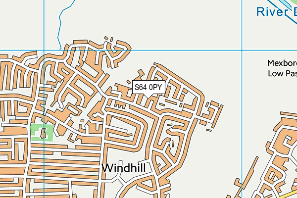 S64 0PY map - OS VectorMap District (Ordnance Survey)