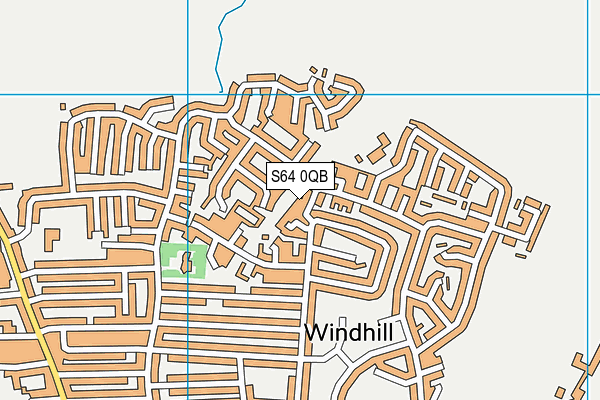S64 0QB map - OS VectorMap District (Ordnance Survey)