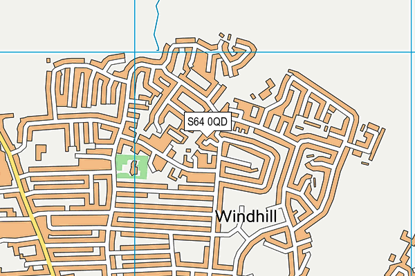 S64 0QD map - OS VectorMap District (Ordnance Survey)