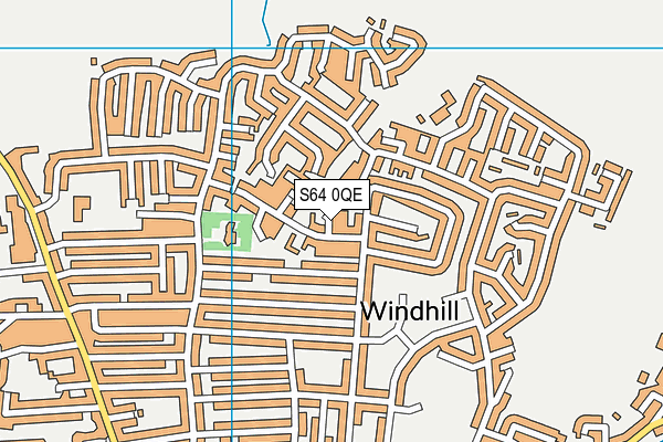 S64 0QE map - OS VectorMap District (Ordnance Survey)