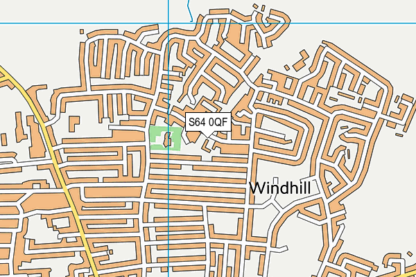 S64 0QF map - OS VectorMap District (Ordnance Survey)