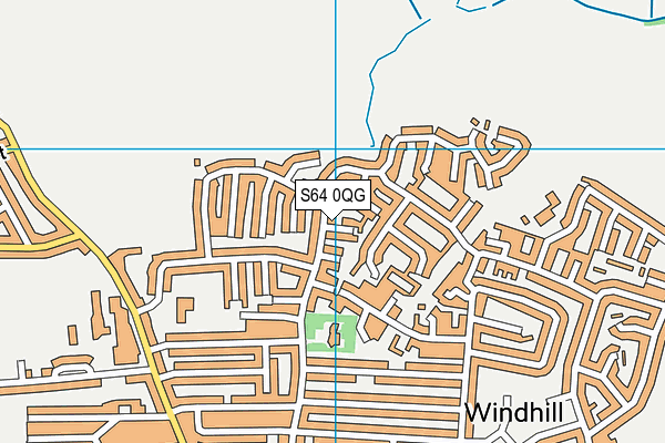S64 0QG map - OS VectorMap District (Ordnance Survey)