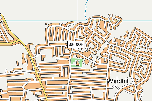 S64 0QH map - OS VectorMap District (Ordnance Survey)