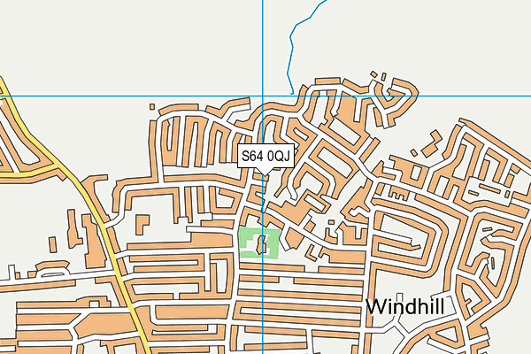 S64 0QJ map - OS VectorMap District (Ordnance Survey)