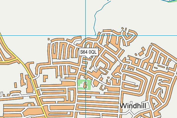 S64 0QL map - OS VectorMap District (Ordnance Survey)