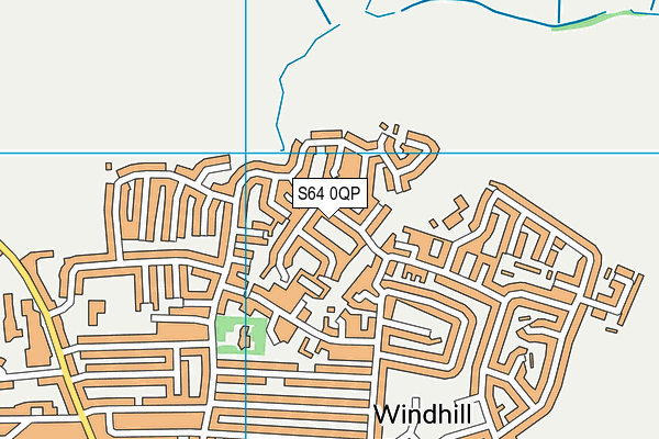S64 0QP map - OS VectorMap District (Ordnance Survey)