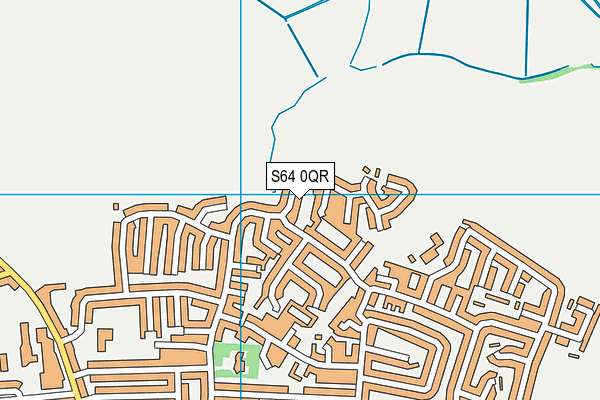 S64 0QR map - OS VectorMap District (Ordnance Survey)