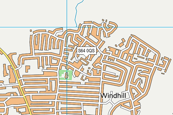 S64 0QS map - OS VectorMap District (Ordnance Survey)